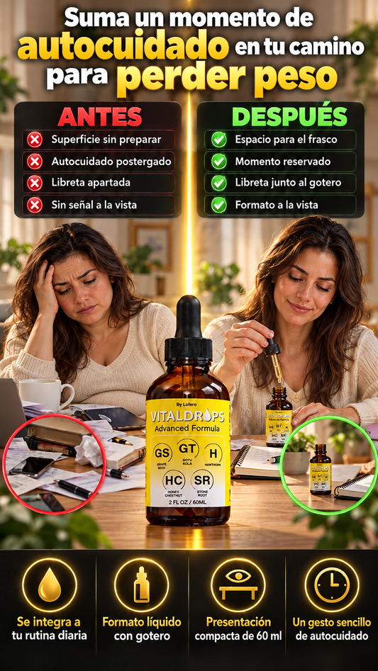 VitalDrops — Suma un momento de autocuidado en tu camino para perder peso